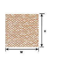 Plastruct HO gauge Brown Brick Paper Sheet 7-1/2" x 10" (1 per pack)