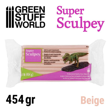 Green Stuff World Super Sculpey Beige 454 Gr. - Fusion Scale Hobbies