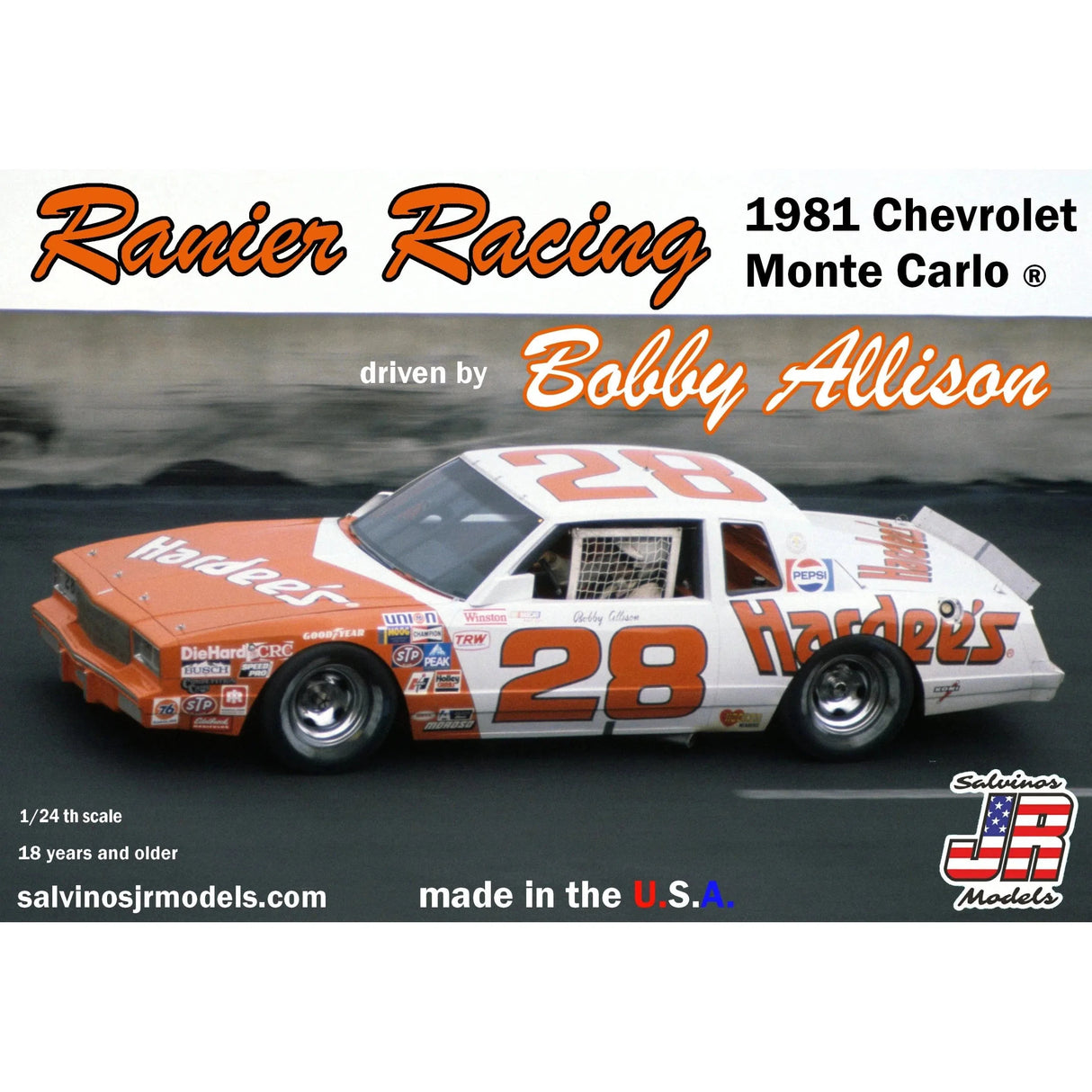 Salvinos JR Models Ranier Racing 1981 Chevrolet ® Monte Carlo driven by Bobby Allison