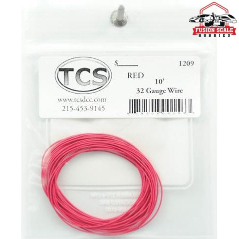Train Control Systems 32 AWG Red Wire 10'