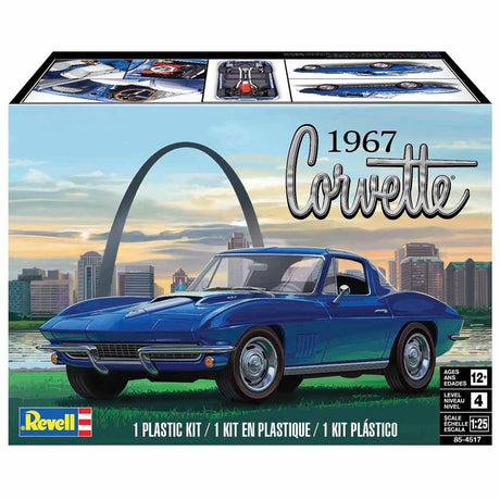 Revell 1/25 67 Corvette Coupe Model Kit Model Parts Warehouse