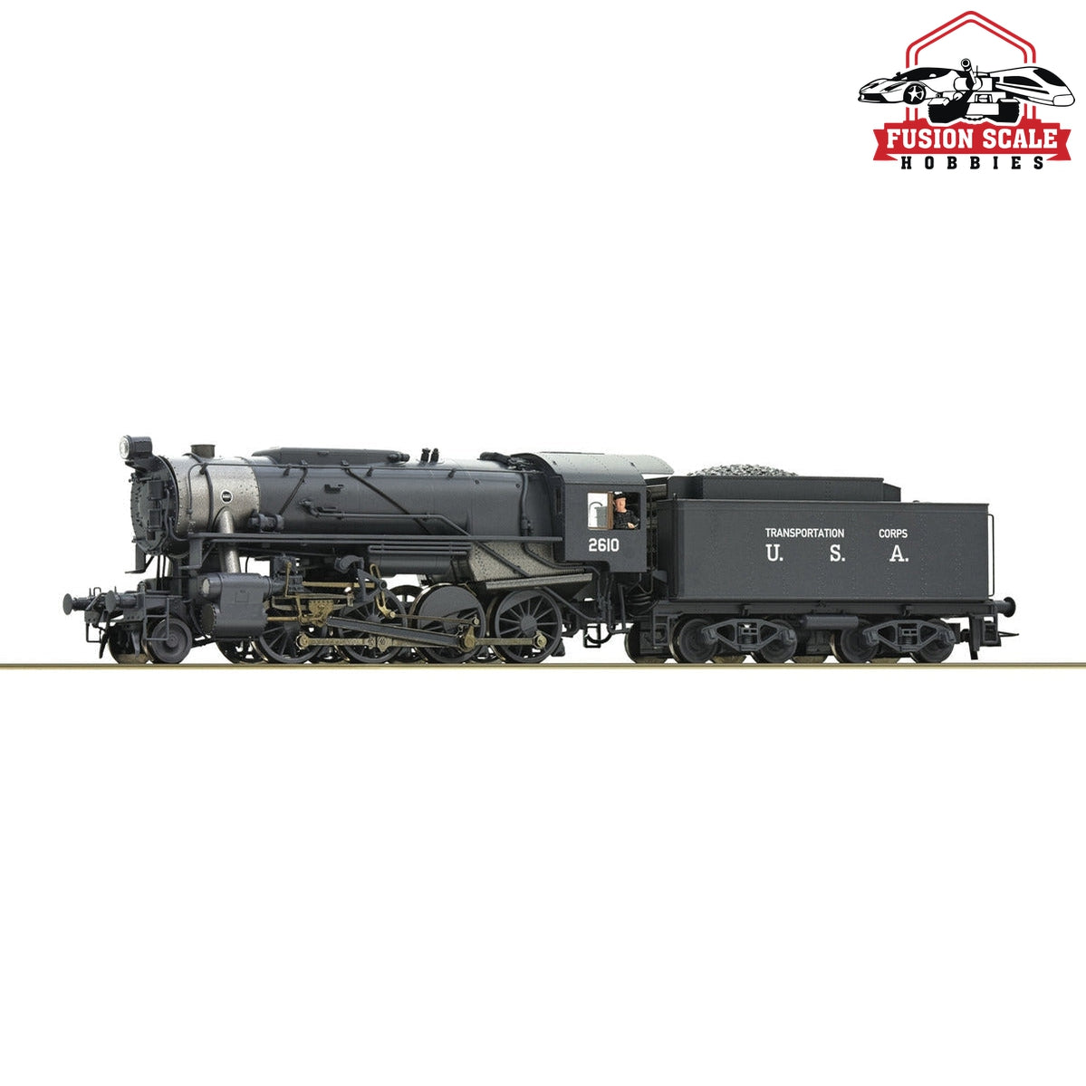 Roco HO Scale 2610 USATC Steam Locomotive DC