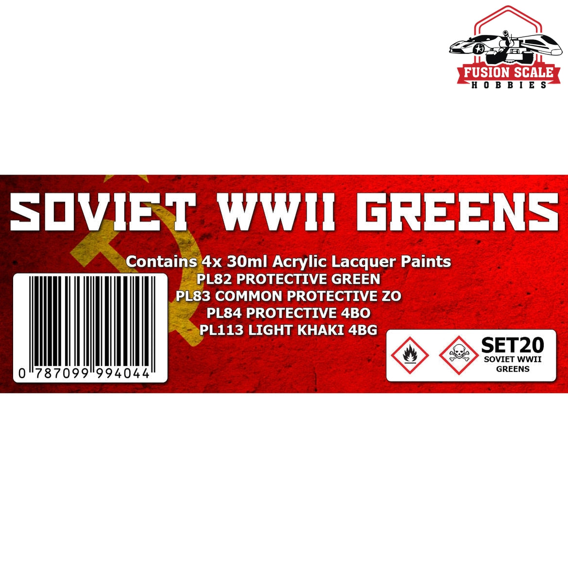 Scale Modelers Supply Soviet Wwii Greens Color Set