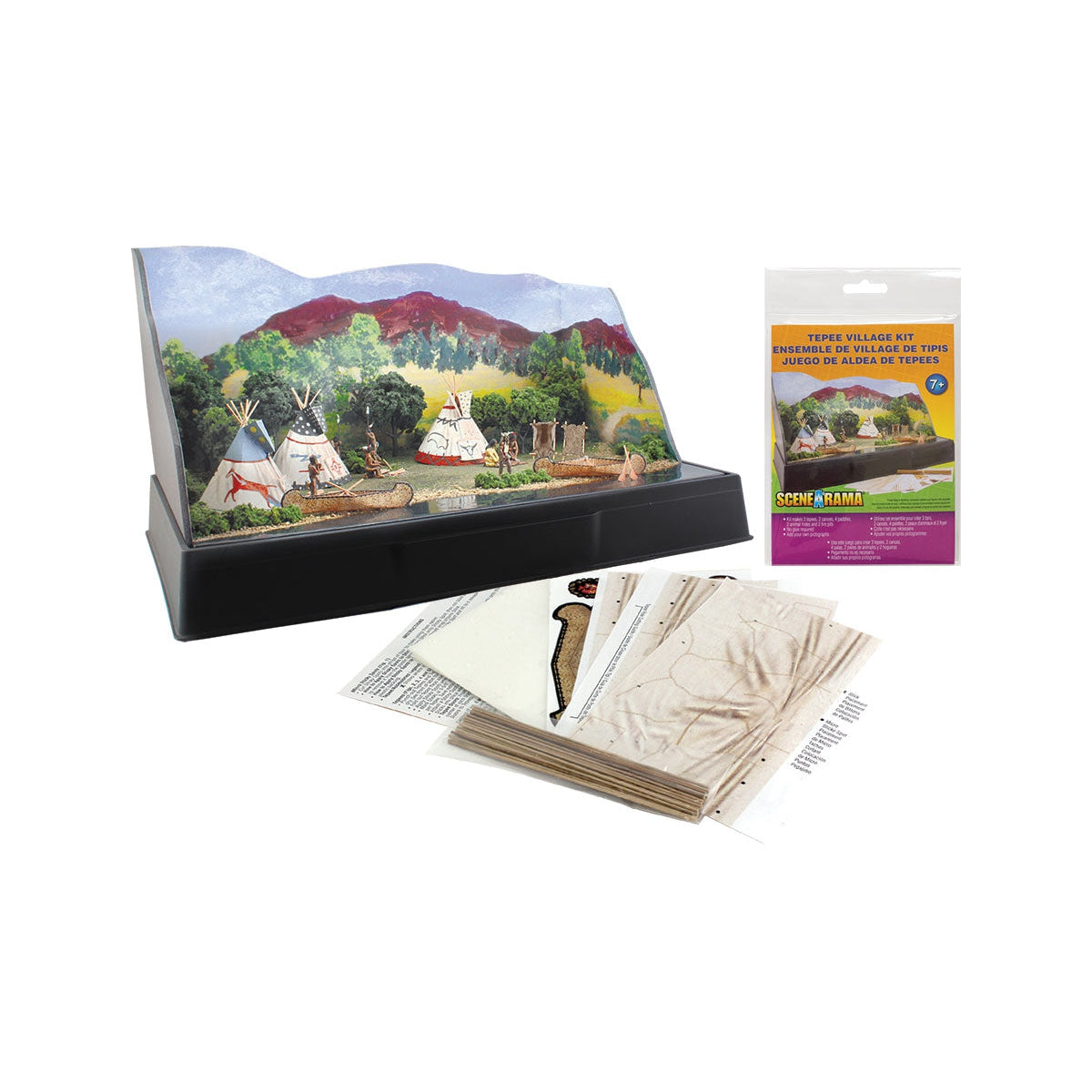 Woodland Scenics Tepee Village Scene-A-Rama Theme Kit