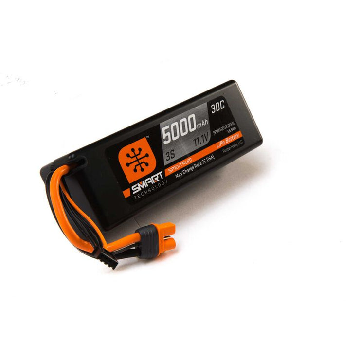 Spectrum RC 5000mAh 3S 11.1V Smart LiPo 30C Hardcase; IC3