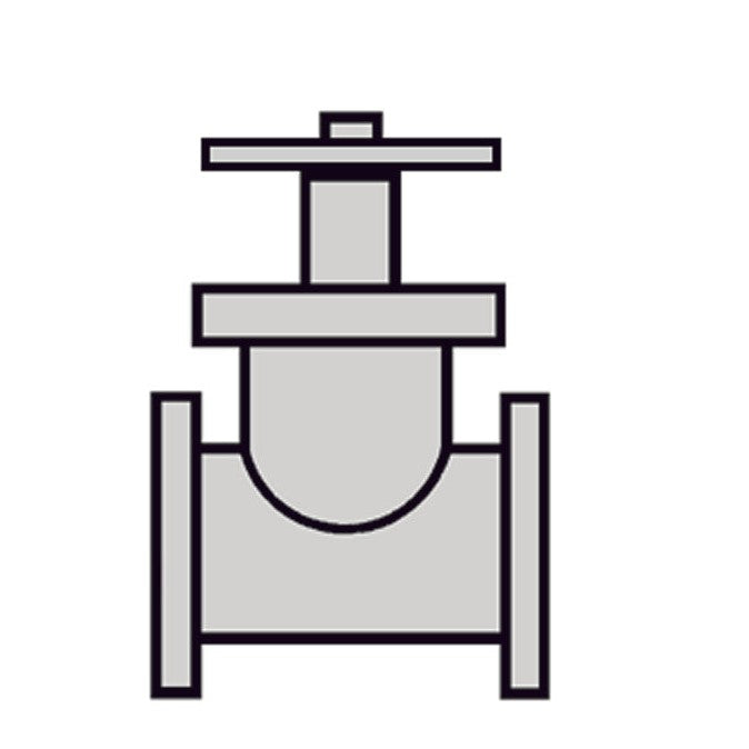 Plastruct 1/8" Gray Butyrate Saunders Valve for TB-4 (5 per pack)