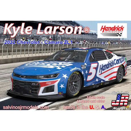 Salvinos JR Models Hendrick Motorsports Kyle Larson 2022 Camaro- Patriotic Model Parts Warehouse