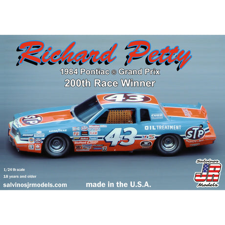 Salvinos JR Models Richard Petty 1984 Pontiac Grand Prix 200 Race Winner Model Parts Warehouse