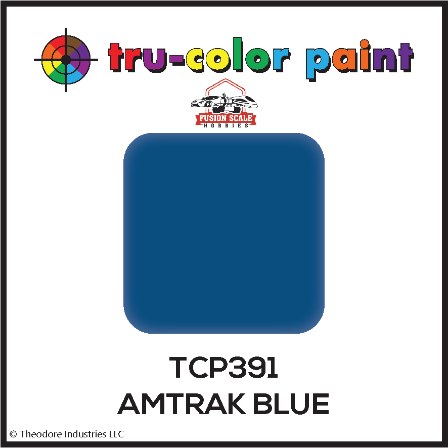 Tru Color Paint TCP-391 Amtrak Phase V Blue 2oz Bottle