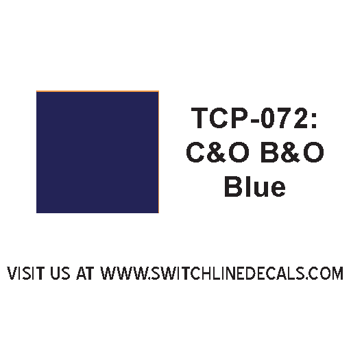 Tru Color Paint TCP-072 C&O B&O Blue 1oz TCP072