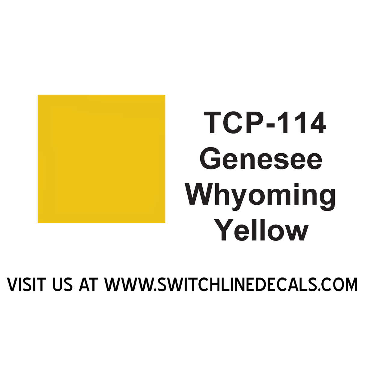 Tru Color Paint TCP-114 Genesee and Wyoming Yellow 2oz