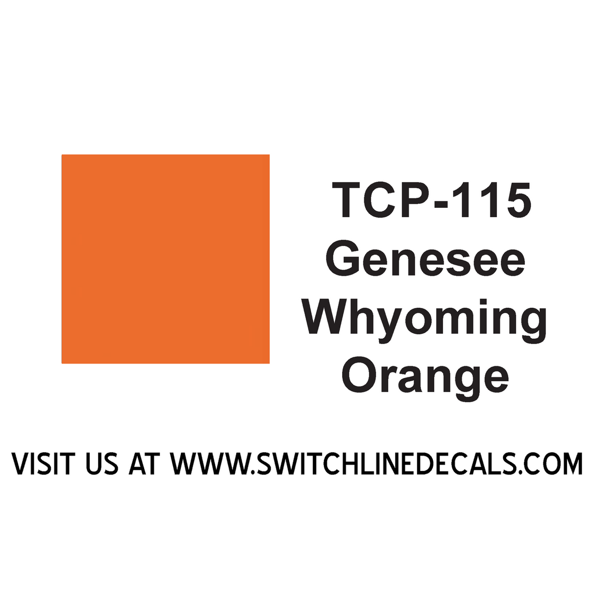 Tru Color Paint TCP-115 Genesee and Wyoming Orange 2oz