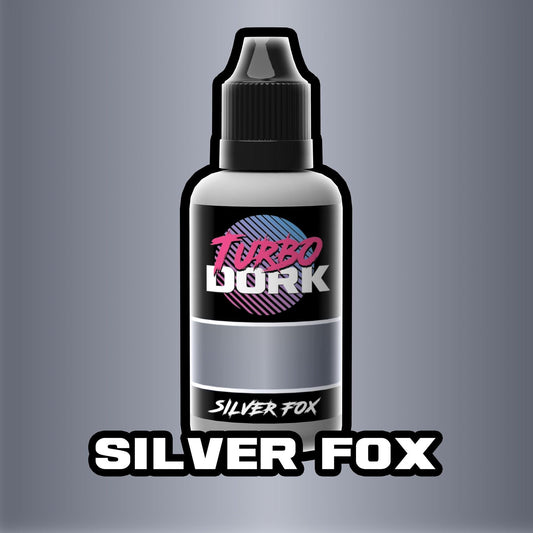 Turbo Dork Silver Fox Metallic Acrylic Paint 20ml Bottle
