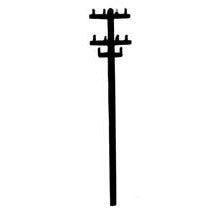 Plastruct N gauge Polystyrene Telephone Pole (10 per pack)