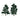 Woodland Scenics Trees 6''-7'' Dark Green TR1517 | Fusion Scale Hobbies