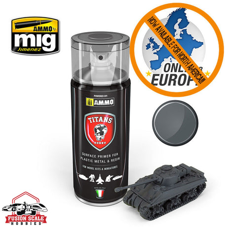 Ammo Mig Titan Panzergrau Matt Primer (German Dark Grey) - Fusion Scale Hobbies