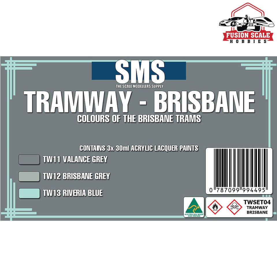 Scale Modelers Supply Brisbane Tram Color Set