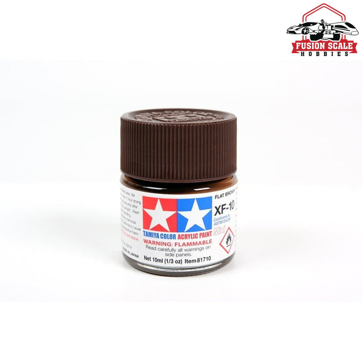 Tamiya Acrylic Mini XF-10 Flat Brown 10ml Bottle Model Parts Warehouse