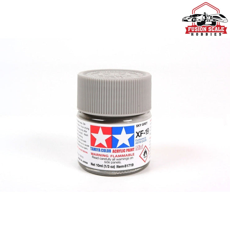 Tamiya Acrylic Mini XF-19 Sky Grey 10ml Bottle Model Parts Warehouse