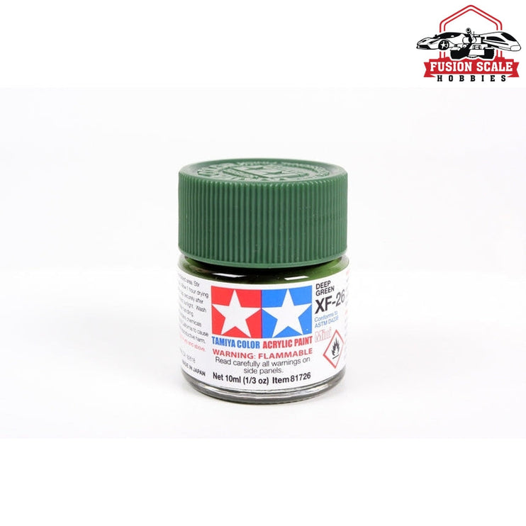 Tamiya Acrylic Mini XF-26 Deep Green 10ml Bottle Model Parts Warehouse