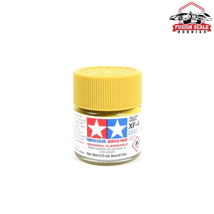 Tamiya Acrylic Mini XF-4 Yellow Green 10ml Bottle Model Parts Warehouse