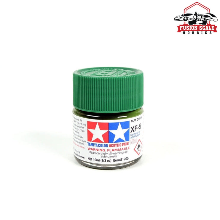 Tamiya Acrylic Mini XF-5 Flat Green 10ml Bottle Model Parts Warehouse