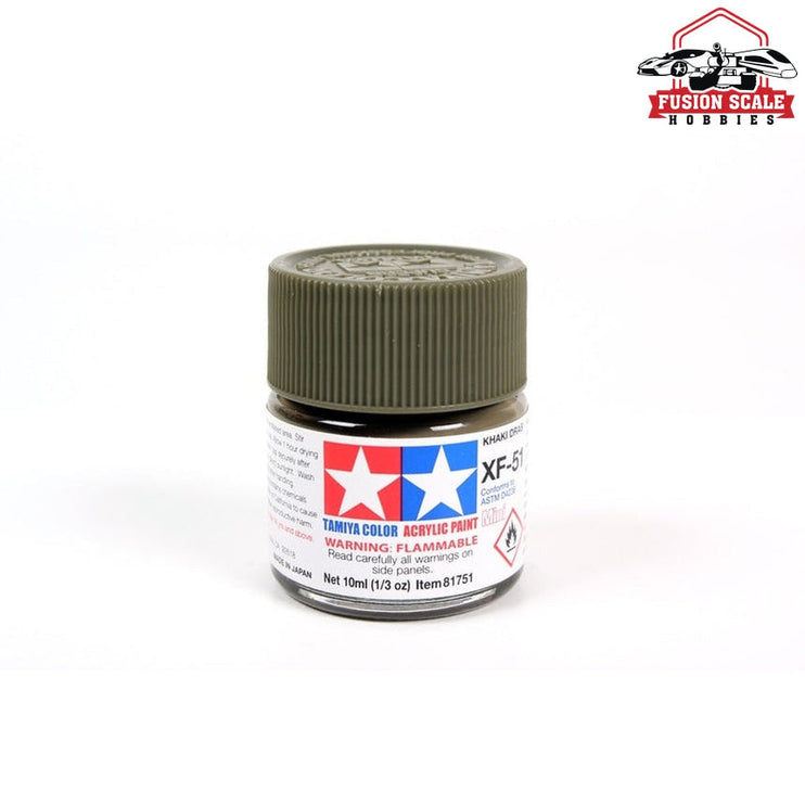 Tamiya Acrylic Mini XF-51 Khaki Drab 10ml Bottle Model Parts Warehouse