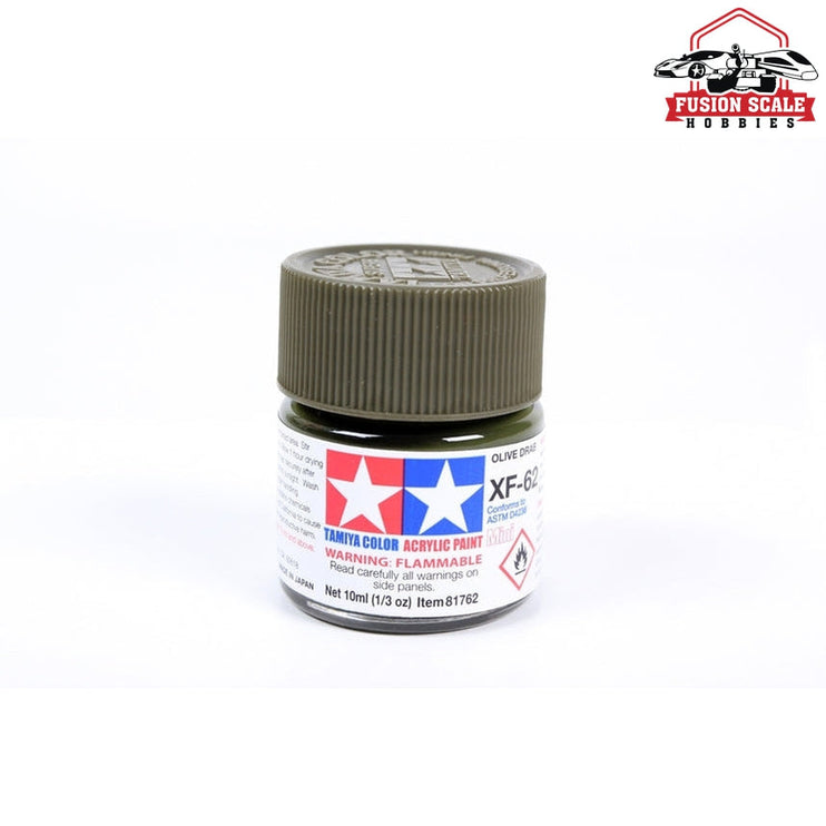 Tamiya Acrylic Mini XF-62 Olive Drab 10ml Bottle Model Parts Warehouse