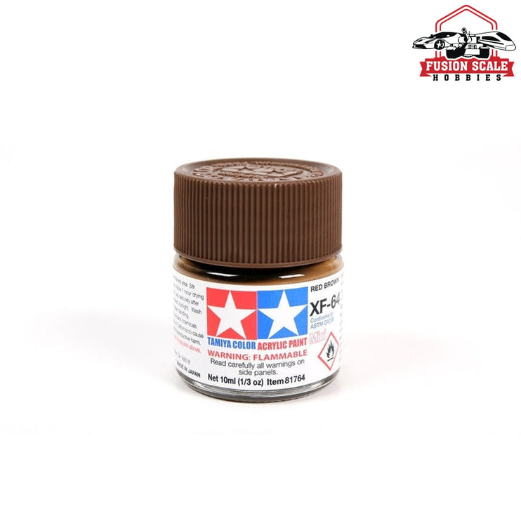 Tamiya Acrylic Mini XF-64 Red Brown 10ml Bottle Model Parts Warehouse