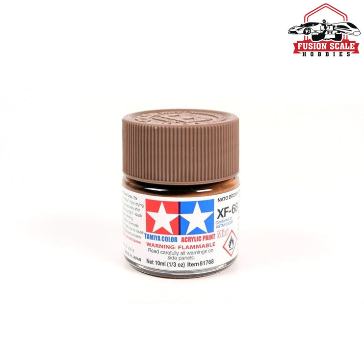 Tamiya Acrylic Mini XF-68 NATO Brown 10ml Bottle Model Parts Warehouse