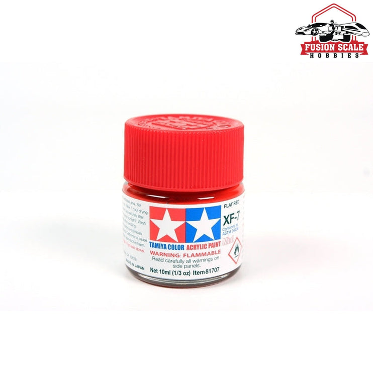 Tamiya Acrylic Mini XF-7 Flat Red 10ml Bottle Model Parts Warehouse