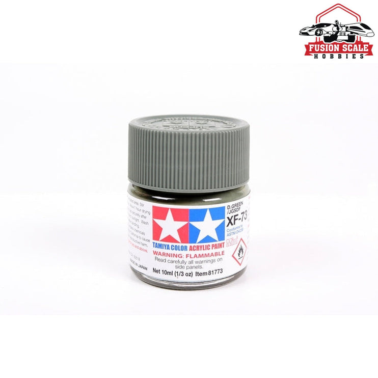 Tamiya Acrylic Mini XF-73 Dark Green 10ml Bottle Model Parts Warehouse