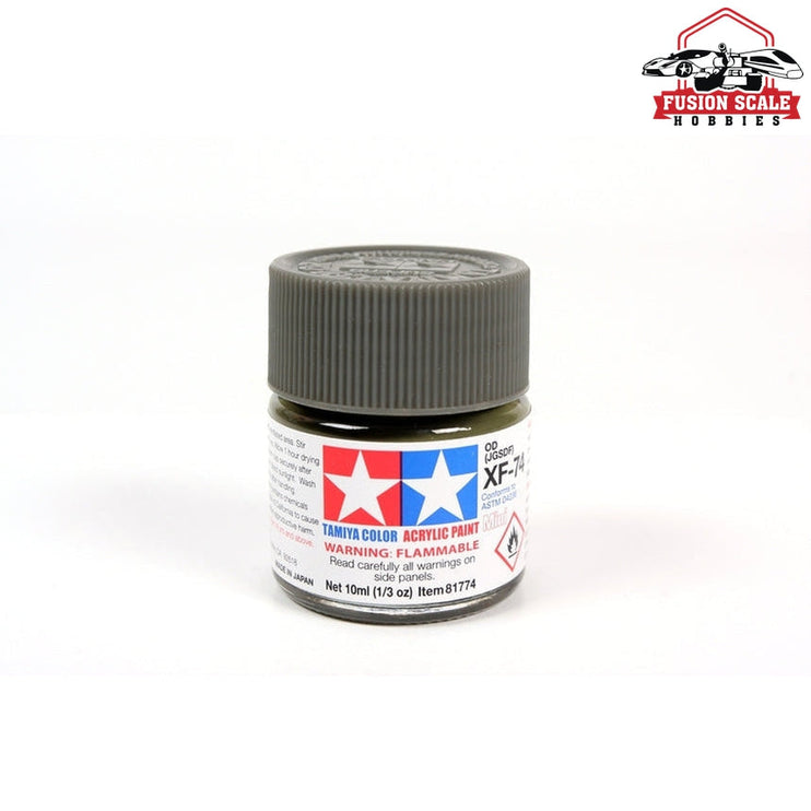 Tamiya Acrylic Mini XF-74 Olive Drab 10ml Bottle Model Parts Warehouse