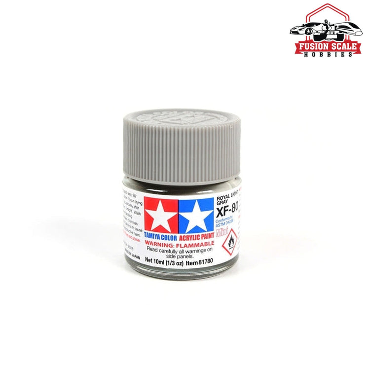 Tamiya Acrylic Mini XF-80 Royal Light Gray 10ml Bottle Model Parts Warehouse