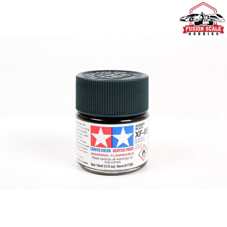 Tamiya Acrylic Mini XF-85 Rubber Blk 10ml Bottle Model Parts Warehouse