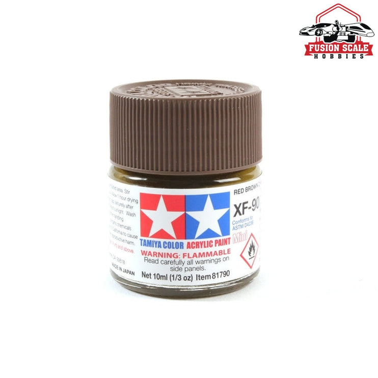 Tamiya Acrylic Mini XF-90 Red Brown 2 10ml Bottle Model Parts Warehouse