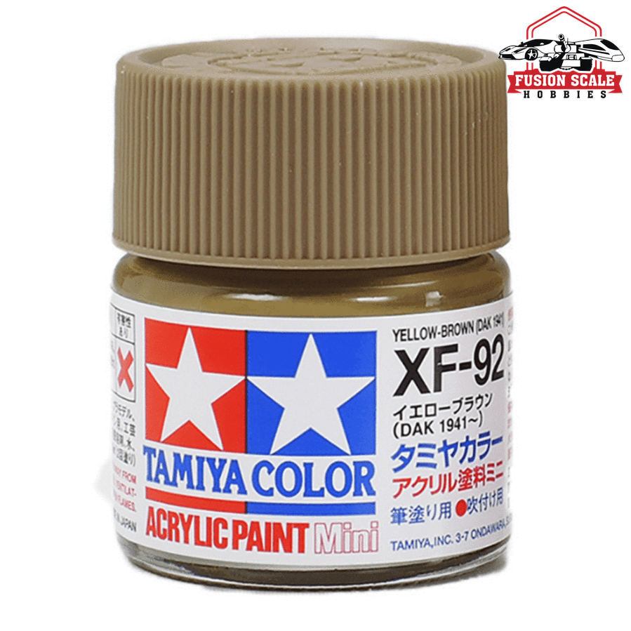 Tamiya Acrylic Mini XF-92 Yellow Brown DAK1941 10ml Bottle Model Parts Warehouse