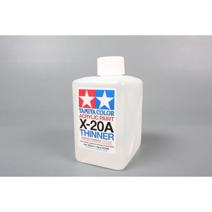 Tamiya Acrylic Paint X-20A Thinner 250ml Bottle TAM81040 Train Supply