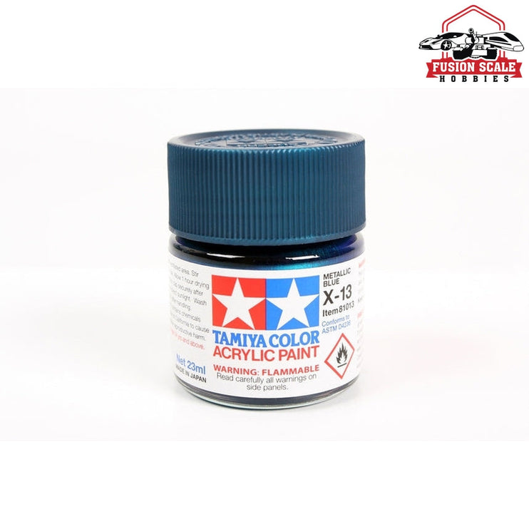 Tamiya Acrylic X-13 Metallic Blue 23ml Bottle Model Parts Warehouse