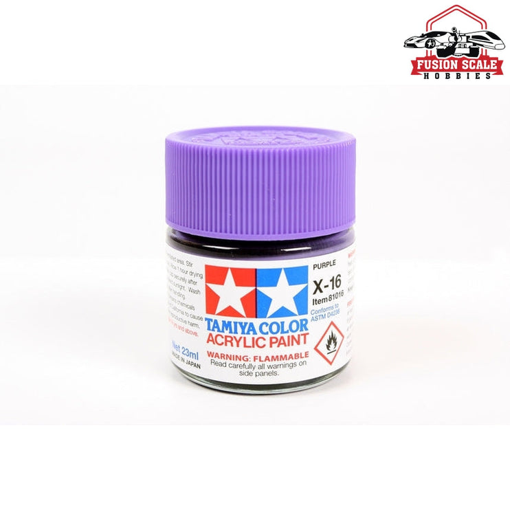 Tamiya Acrylic X-16 Purple 23ml Bottle Model Parts Warehouse