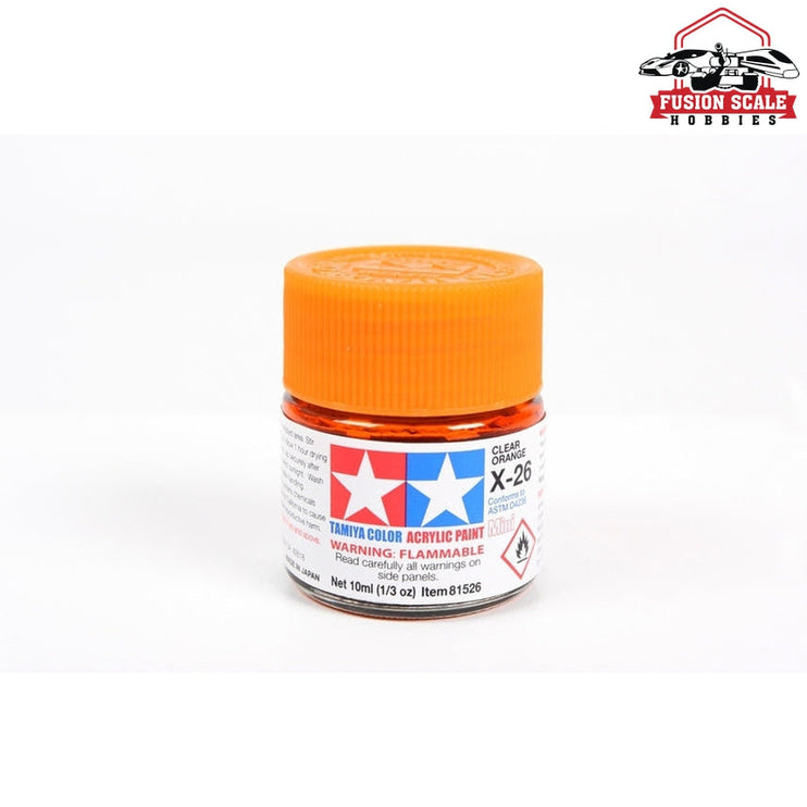 Tamiya Acrylic X-26 Clear Orange 10ml Bottle Model Parts Warehouse