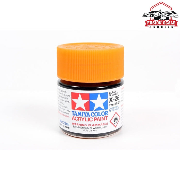 Tamiya Acrylic X-26 Clear Orange 23ml Bottle Model Parts Warehouse