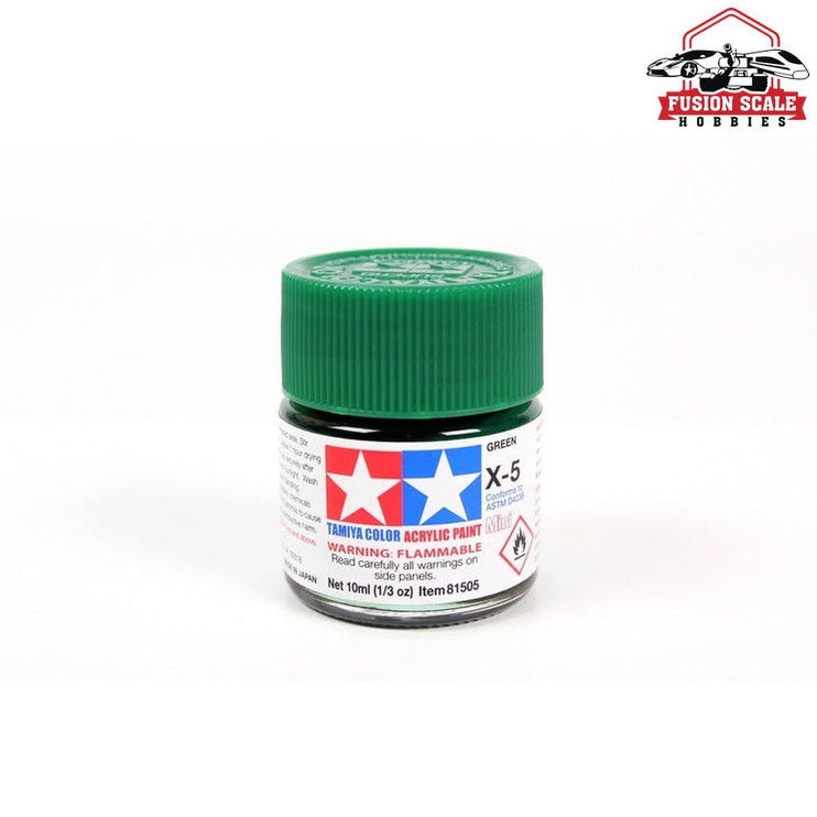 Tamiya Acrylic X-5 Green 10ml Bottle Model Parts Warehouse