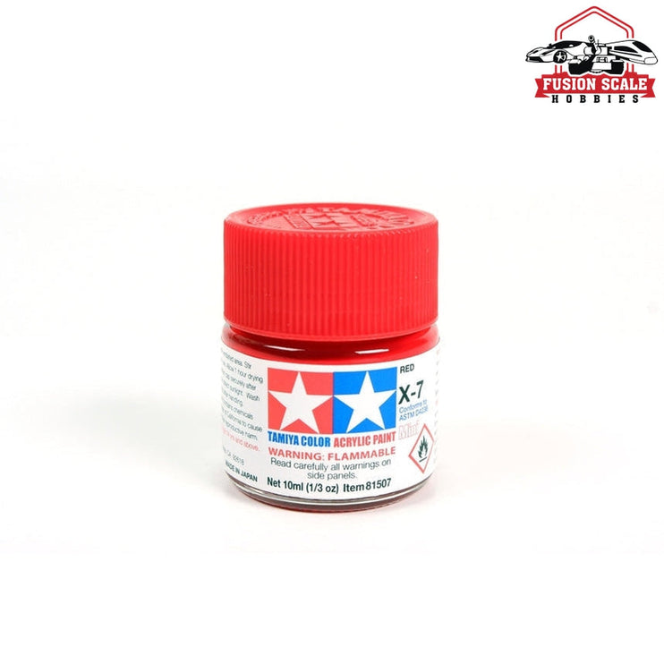 Tamiya Acrylic X-7 Red 10ml Bottle Model Parts Warehouse