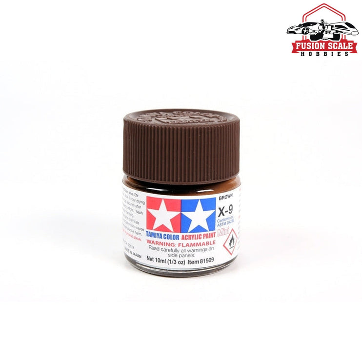 Tamiya Acrylic X-9 Brown 10ml Bottle Model Parts Warehouse