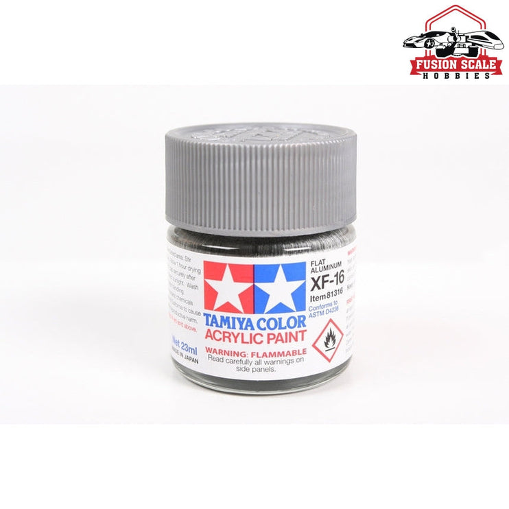 Tamiya Acrylic XF-16 Flat Aluminum 23ml Bottle TAM81316 Model Parts Warehouse