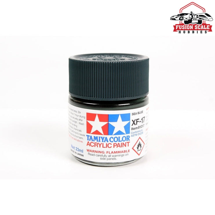 Tamiya Acrylic XF-17 Sea Blue 23ml Bottle Model Parts Warehouse