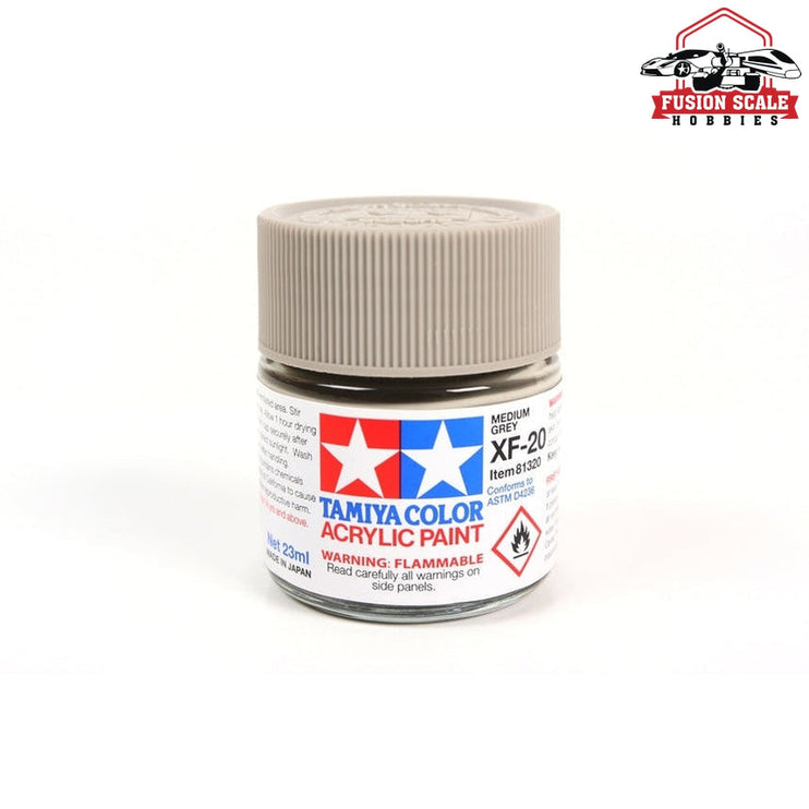 Tamiya Acrylic XF-20 Medium Grey 23ml Bottle Model Parts Warehouse