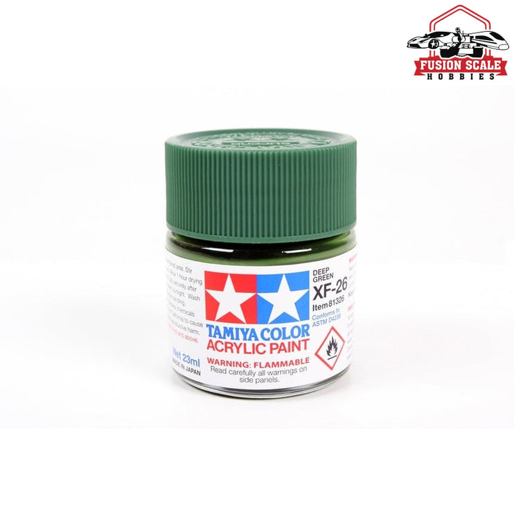 Tamiya Acrylic XF-26 Deep Green 23ml Bottle Model Parts Warehouse