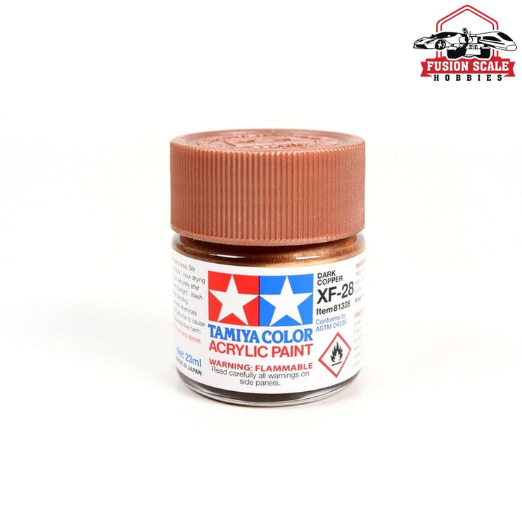 Tamiya Acrylic XF-28 Dark Copper 23ml Bottle Model Parts Warehouse